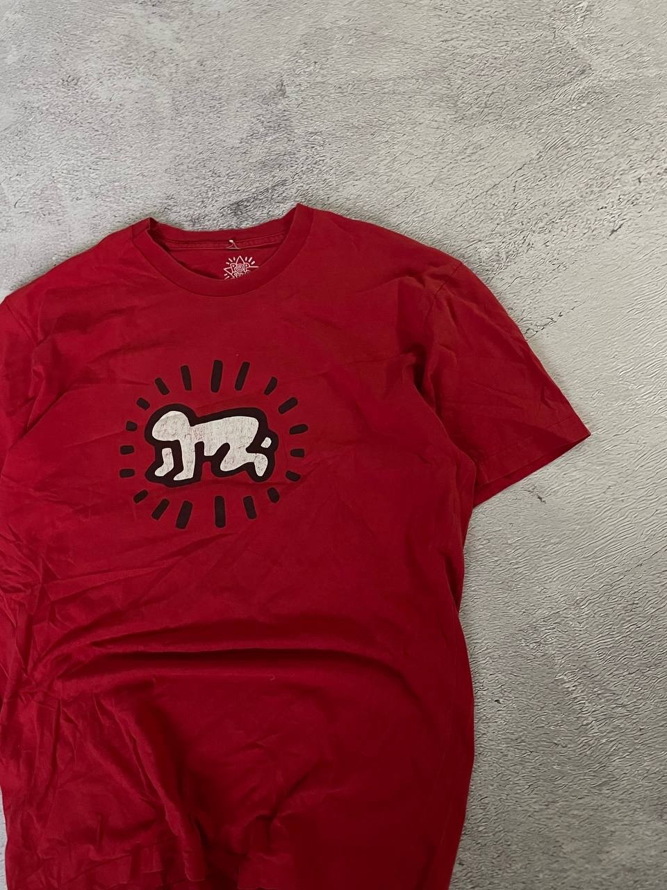 Keith Haring L Red T-Shirt Tee Radiant Baby Pop Shop Official Licensed Rare gallery