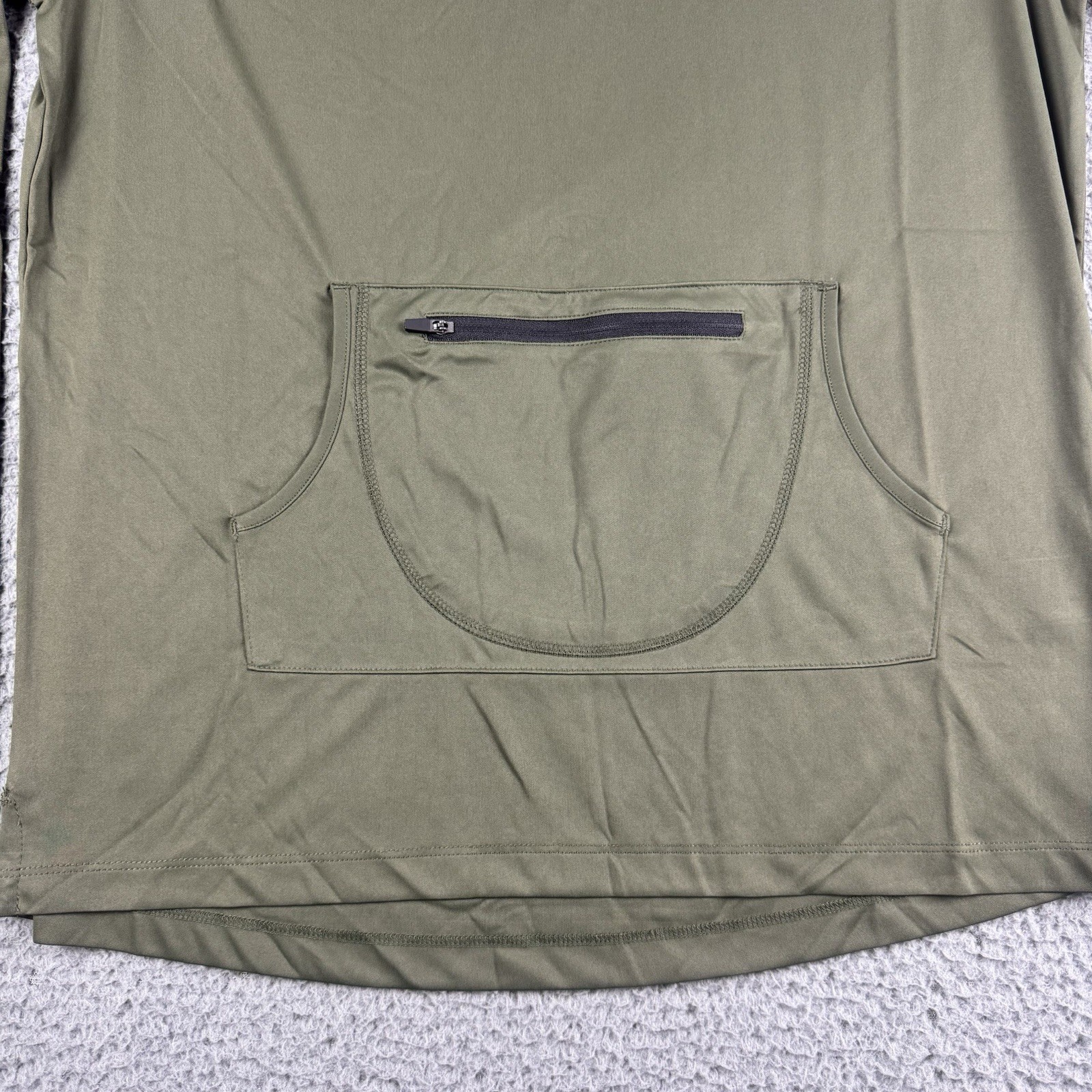 Zero Foxtrot Shirt Mens Medium Stay Zero Skull Long Sleeve Green Kangaroo Pocket gallery
