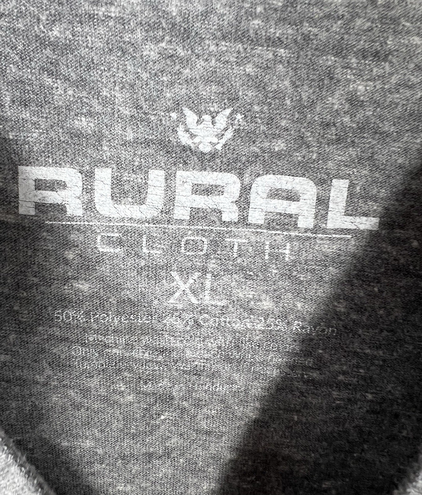 Rural Cloth XL Gray Boy Graphic Tri Blend T Shirt Men’s gallery