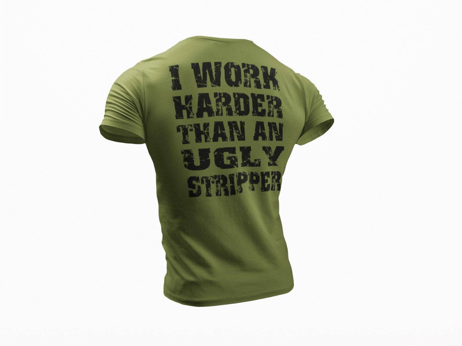 I Work Harder Than an Ugly Stripper Funny T-shirt Work Humor Rude Sarcastic Tee gallery