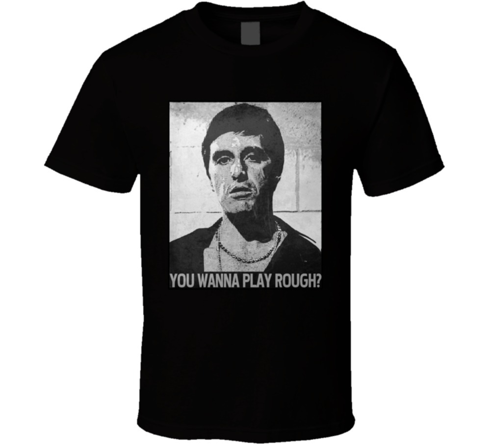 Scarface quote movie 80s gangster hip hop Pacino Tony Montana t shirt gallery