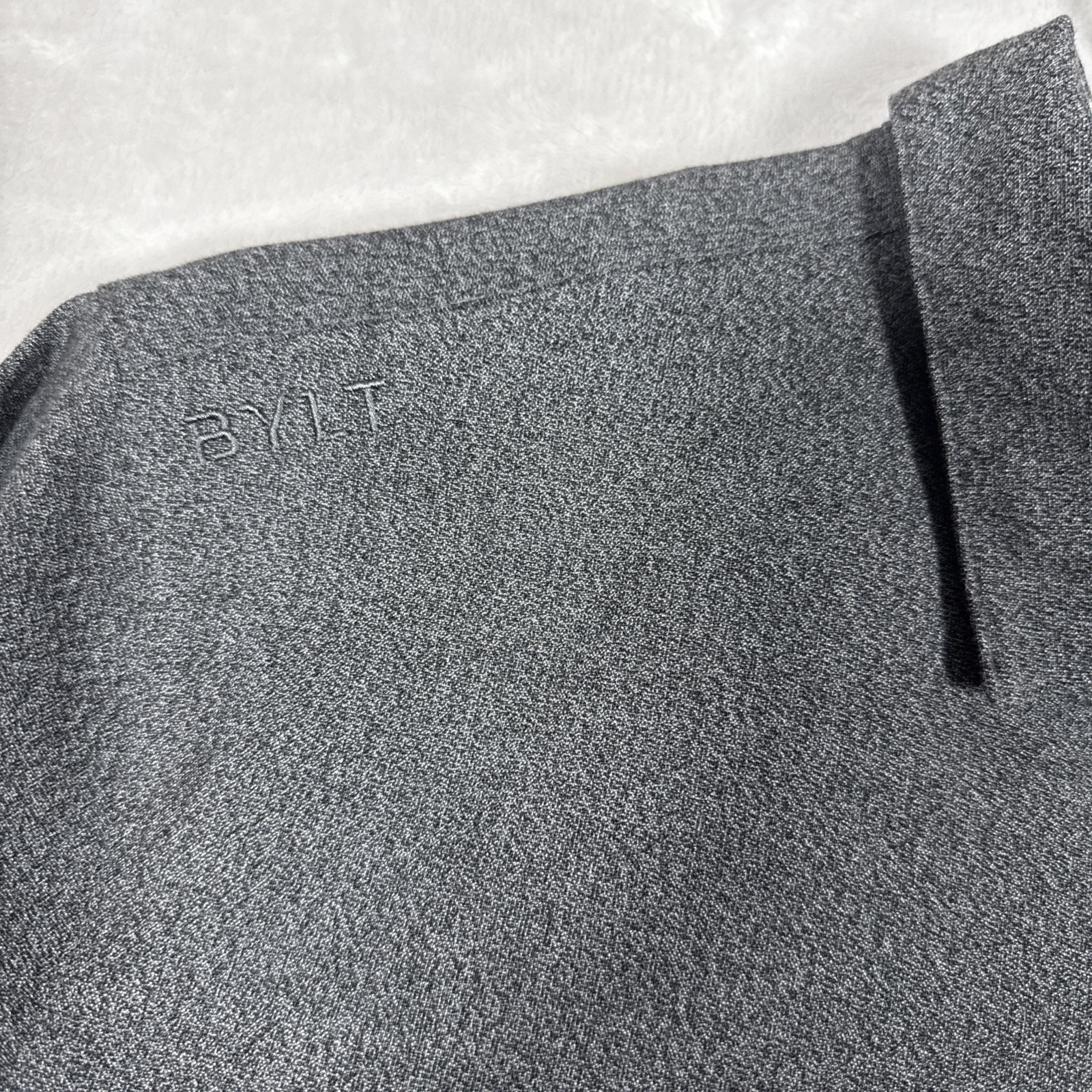 Bylt Vista Long Sleeve Button Down Heathered Charcoal Size Medium gallery
