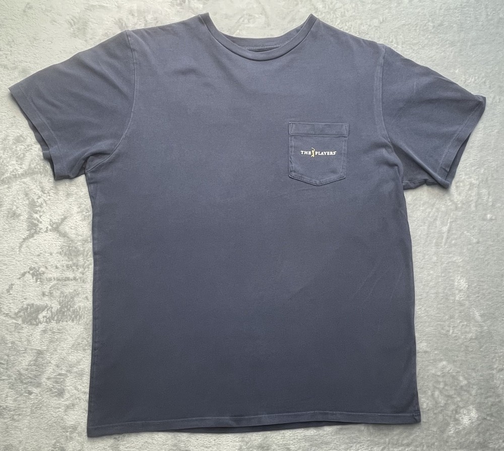 Vineyard Vines Golf Large “The Players” Pocket Tee T-Shirt Blue Men’s