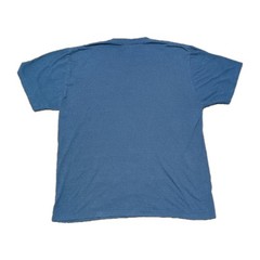 Superman Shield Blue Heather T-Shirt Mens Large Distressed Graphic Tee