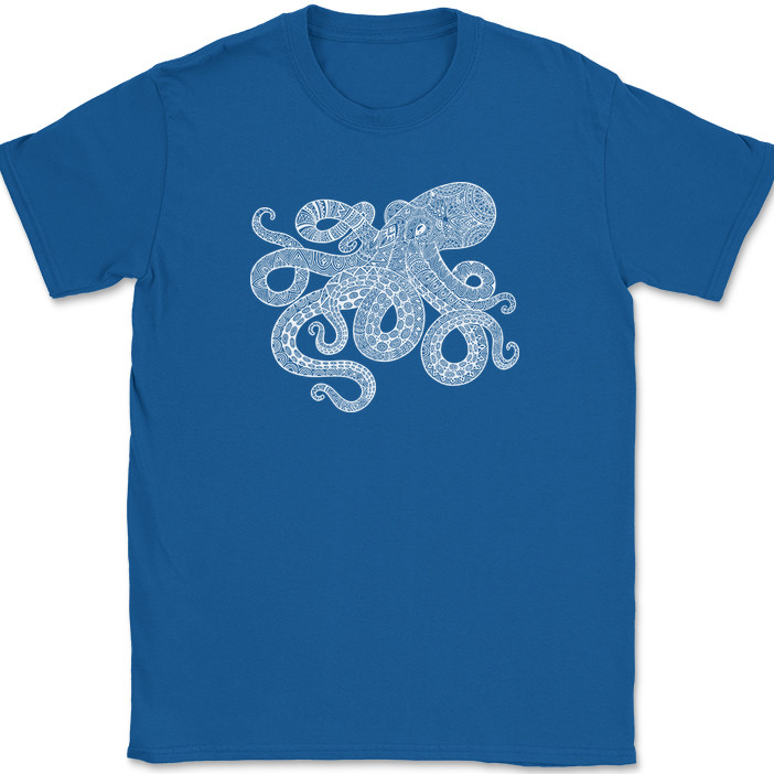 Octopus Mandala T-Shirt Deep Ocean Beautiful Pattern Gift Graphic Tee gallery