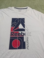 Reebok Men Sz 3XL White Pickleball Graphic Polyester Performance T-Shirt