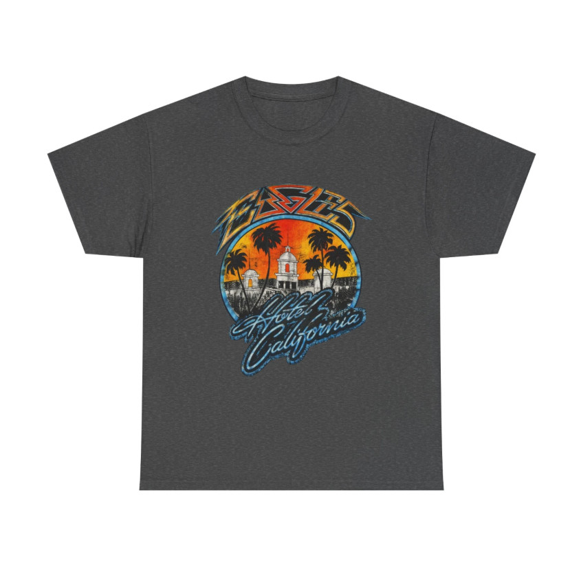 Vintage 80s Hotel California Y2k Eagles T-Shirt Rock Band T-Shirt gallery