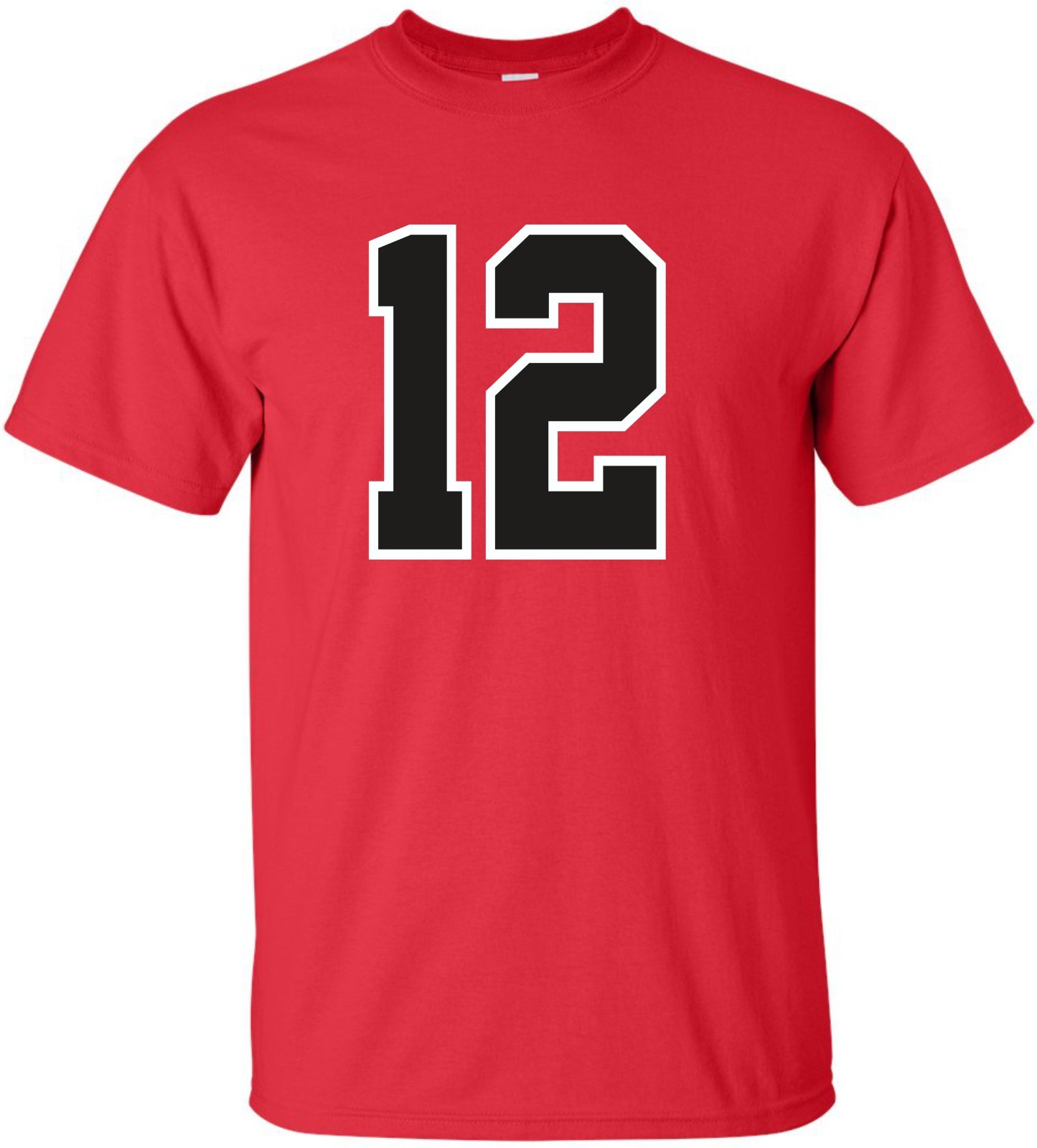 Custom "ANY Number" T-Shirt 2 Color # football hockey lacrosse basketball league gallery