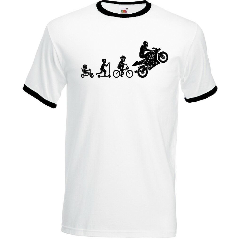 Motorbike Evolution T-Shirt Mens Funny Superbike Motorcycle Sports Bike Biker gallery