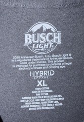 BUSCH LIGHT Mens Size Xl Beer Eagle Shirt Black Tee NWT Hybrid Apparel Free Bird