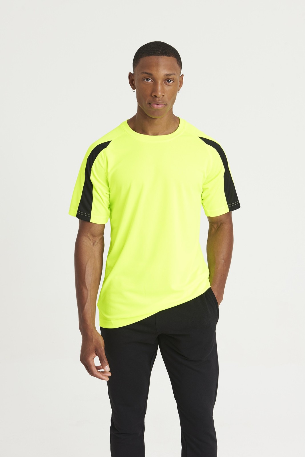 AWDis Just Cool Contrast Cool T-Shirt - Men Team Sports/Football Polyester Tee gallery