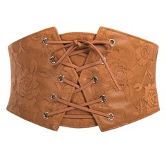 Renaissance Corset Belt Cinch Belt Elastic Waist Belt Renaissance Belts Bronze S