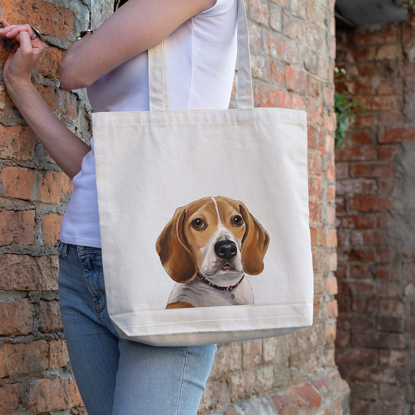 Beagle Tote Bag - Made in USA, Direct from the Artist -Handmade Totes - Dog C... gallery