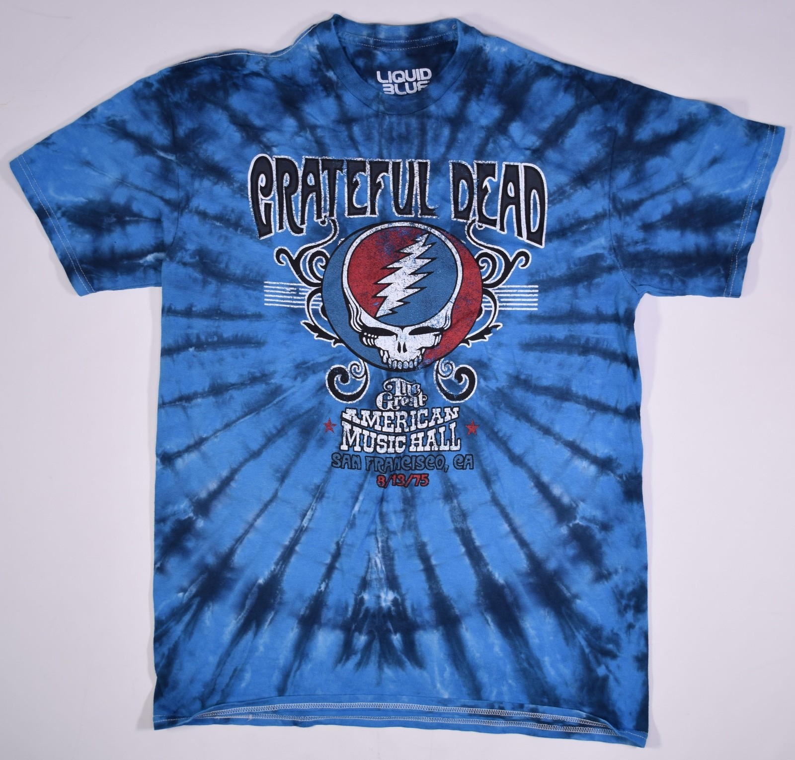 GRATEFUL DEAD-AMERICAN MUSIC HALL-SYF-Bl TIE DYE T-SHIRT S,M,L,XL,2X Garcia LMTD gallery