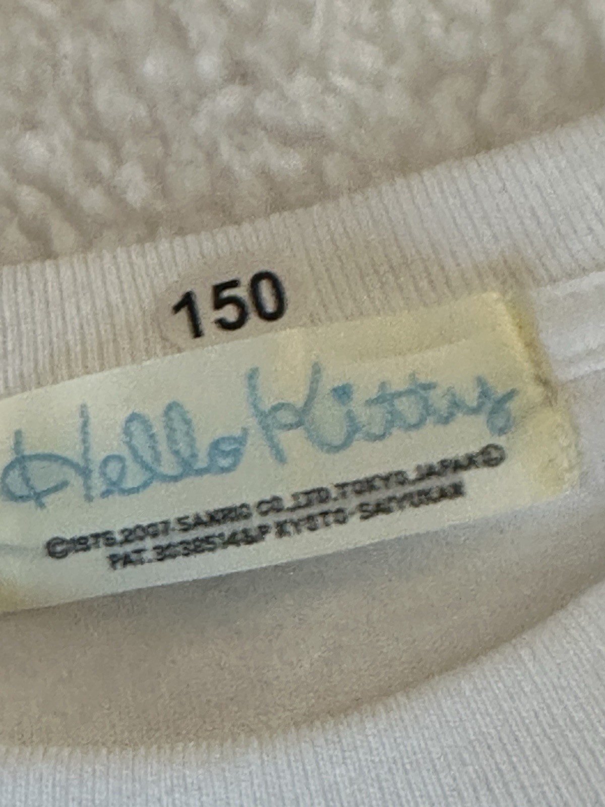 SANRIO HELLO KITTY VINTAGE WHITE TEE TOKOYO JAPAN 2004 NEW PAT.3038514&P gallery