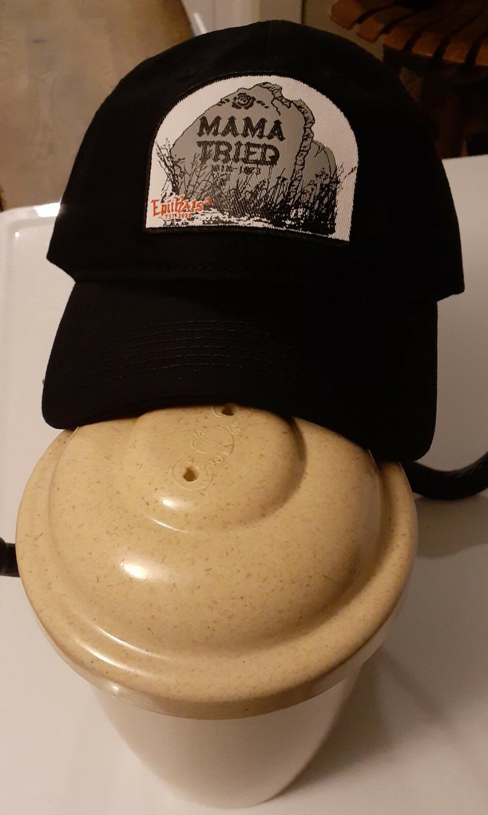 Mama Tried Twill Mesh Trucker Hat PATCH Grateful Dead Merle Haggard Graveyard gallery