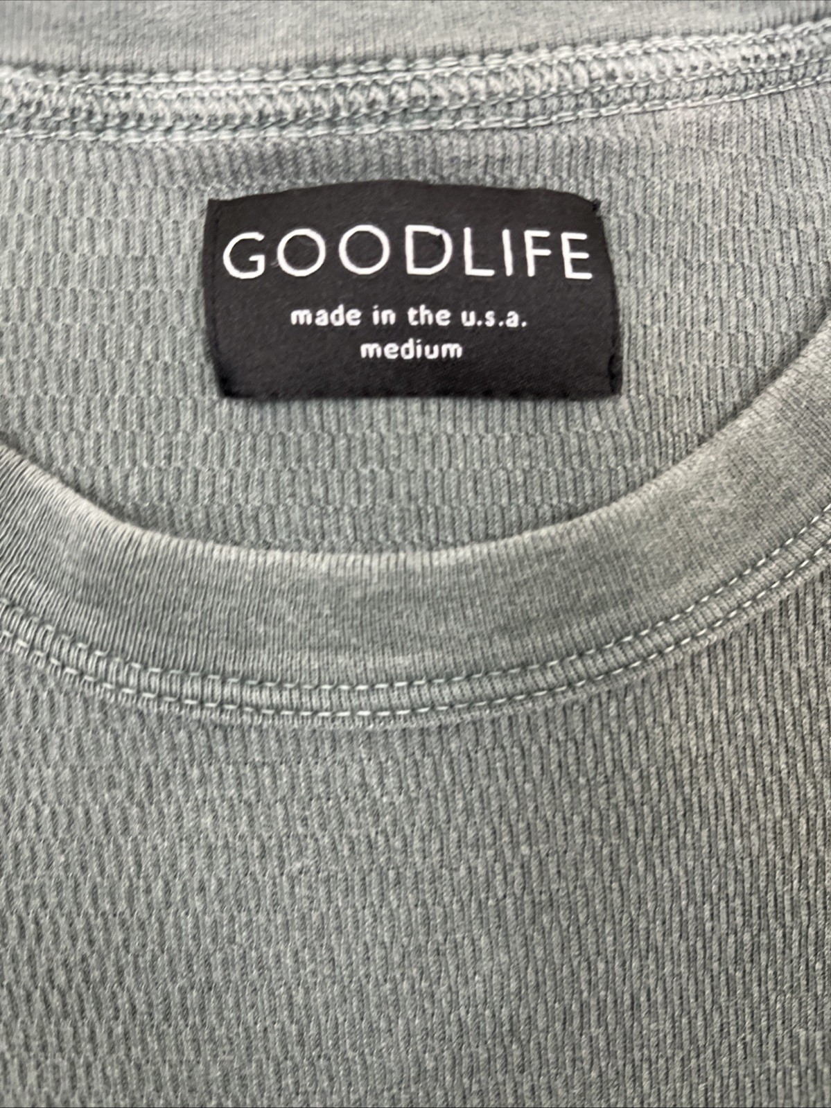 GOODLIFE Mens T-Shirt Medium Curved Hem Modern Casual Crew Comfort Soft Top gallery