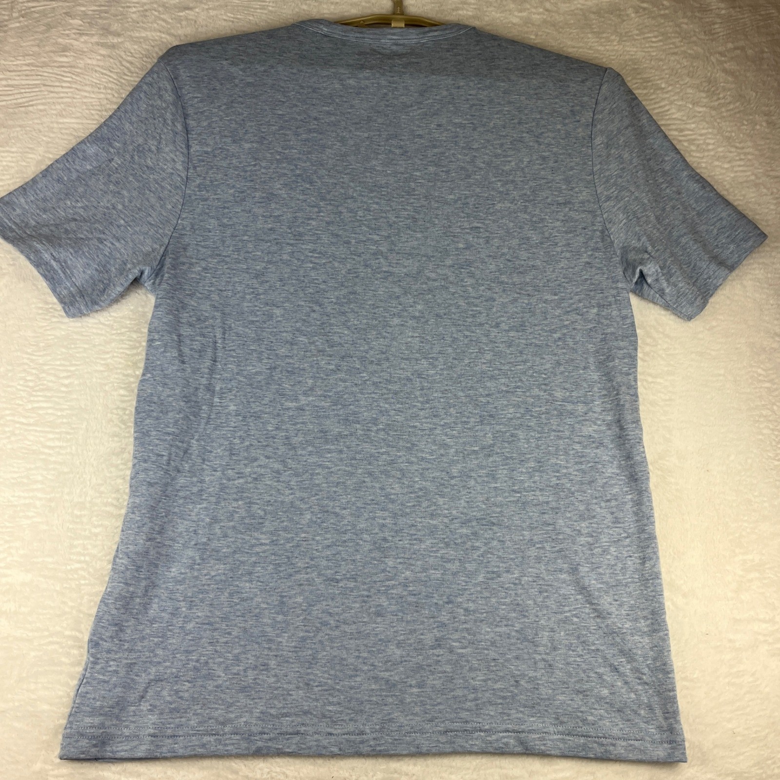 Faherty T-Shirt Mens Medium (M) Cloud Cotton Pima Modal Heather Blue Tee gallery