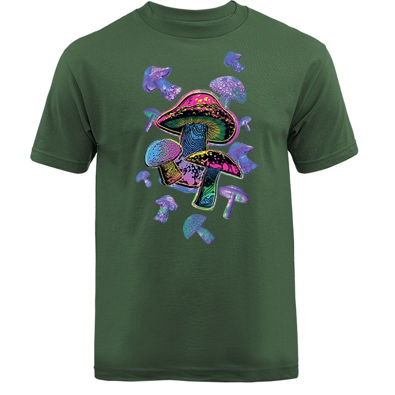 Colorful Mushrooms Funny Joke Humor Humorous T-shirts