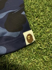 A Bathing Ape Blue Camo Shark Tee Size XL