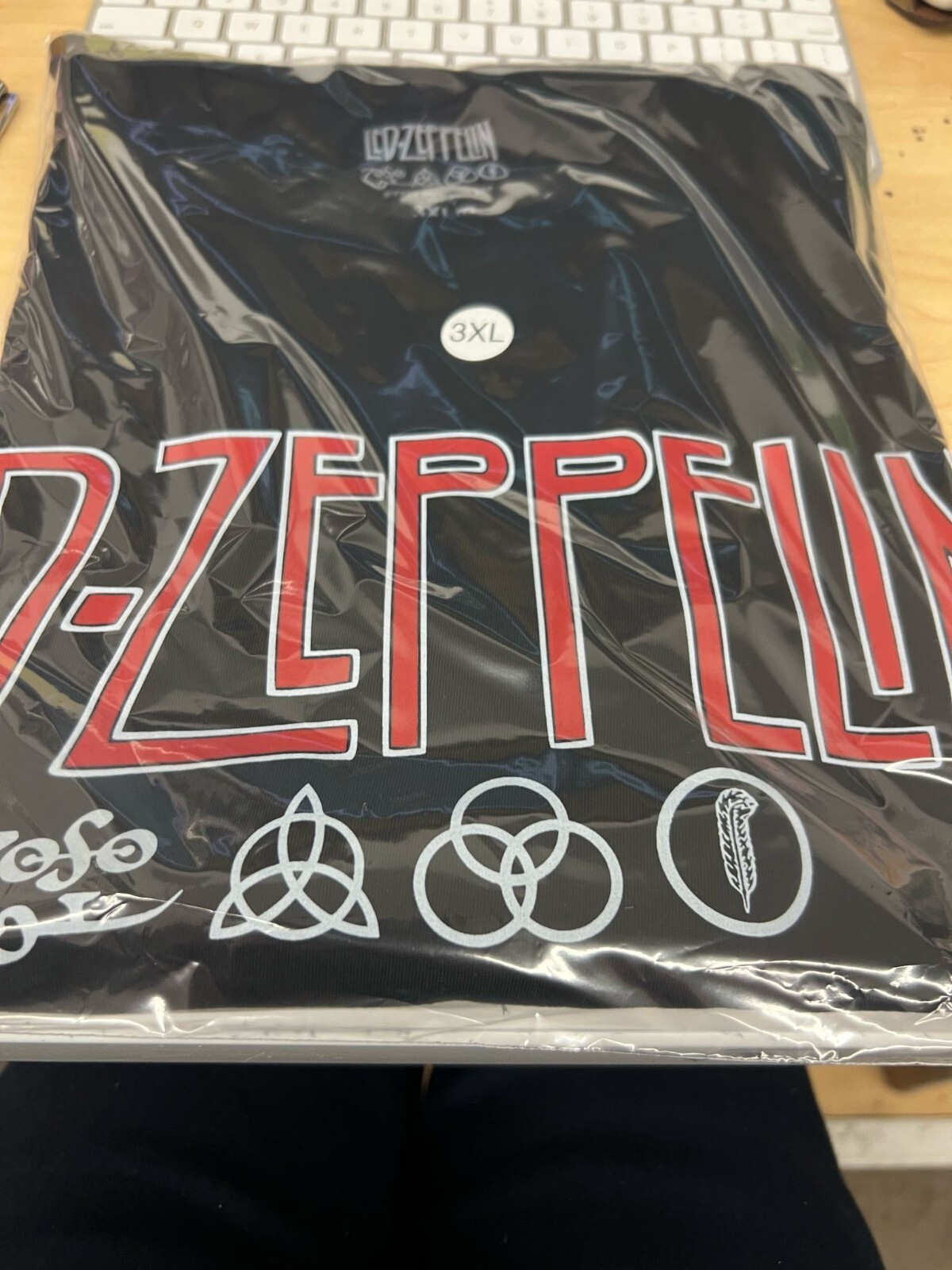 LED ZEPPELIN ZOSO BAND LOGO T SHIRT gallery