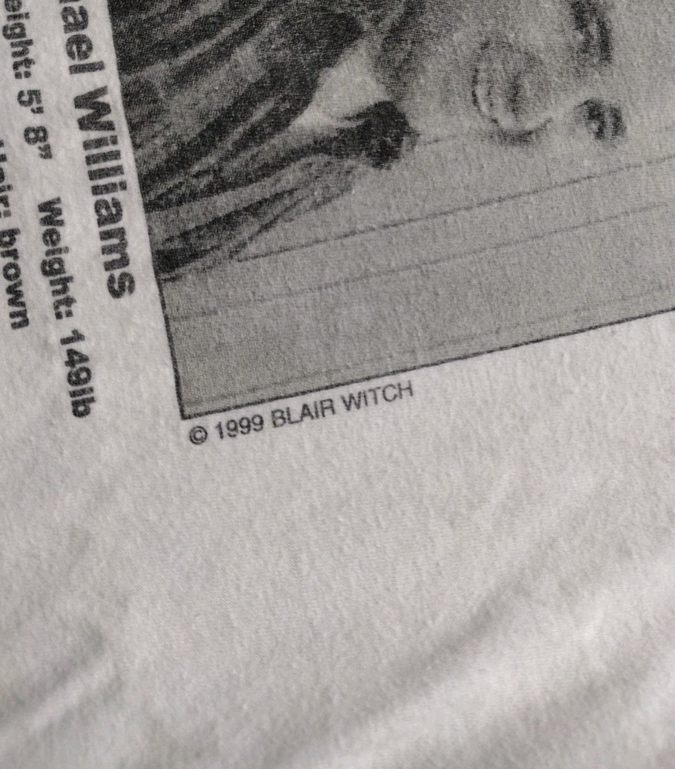 Vintage The Blair Witch Project Missing T-Shirt 1999 Size Large gallery