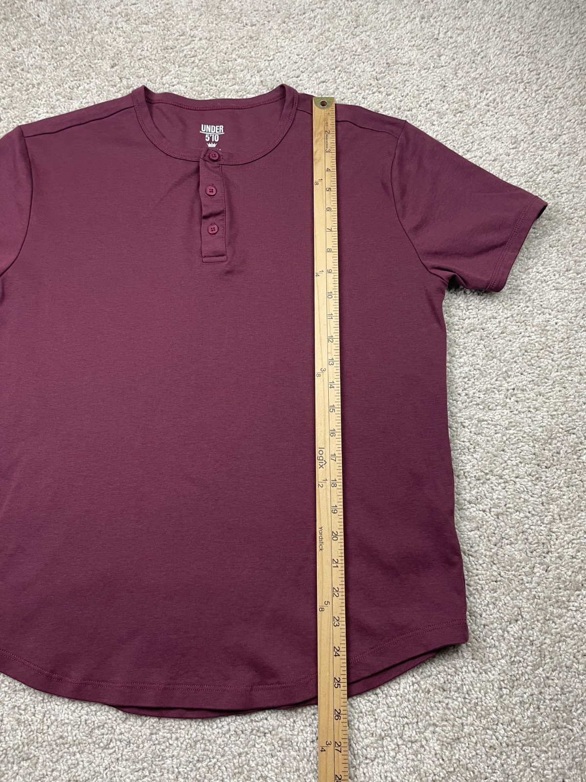 Under 510 Shirt Mens Medium burgundy Dad Tee Performance Preppy Stretch Travel gallery
