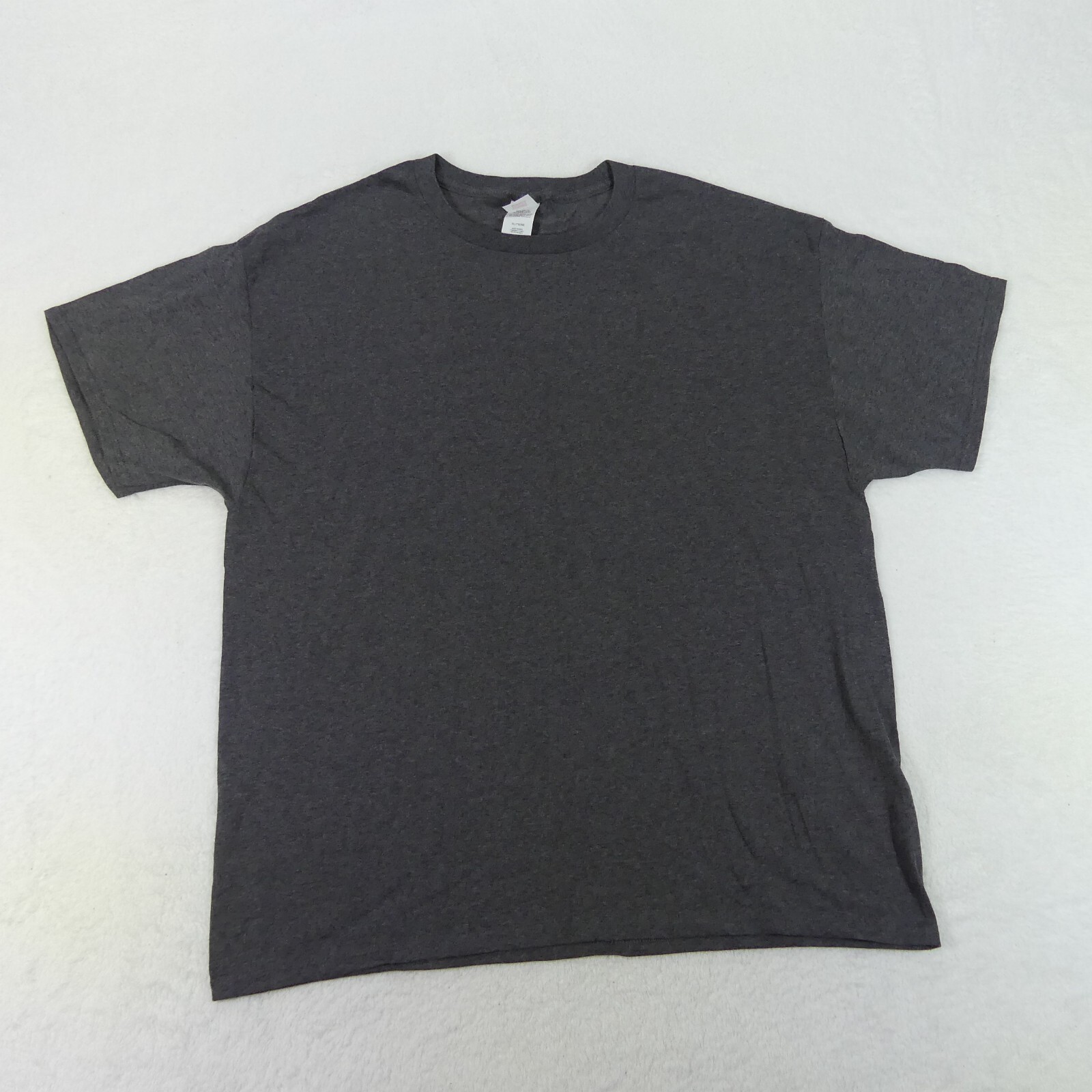 Hanes Shirts Mens Extra Large Charcoal Grey Short Sleeve Cotton Blend Set Of 5 gallery