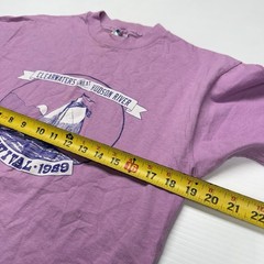 Vtg 1989 Clearwaters Great Hudson River Revival Music Festival Mens Shirt L Pink
