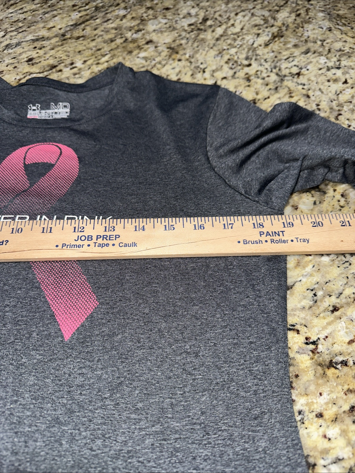 Under Armour Power In Pink Adult Medium Shirt Semi-Fitted Breast Cancer Preowned gallery