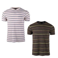 Beautiful Giant Men’s Casual Striped Basic Crew Neck Short Sleeve T-shirt