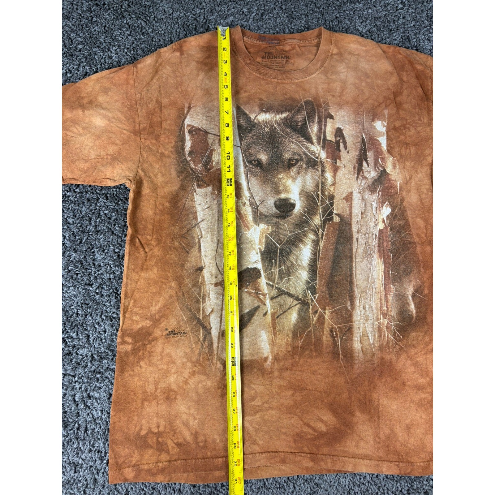 The Mountain Wolf Birch Trees T-Shirt XL Brown Tie Dye Collin Bogle 2011 Mens gallery