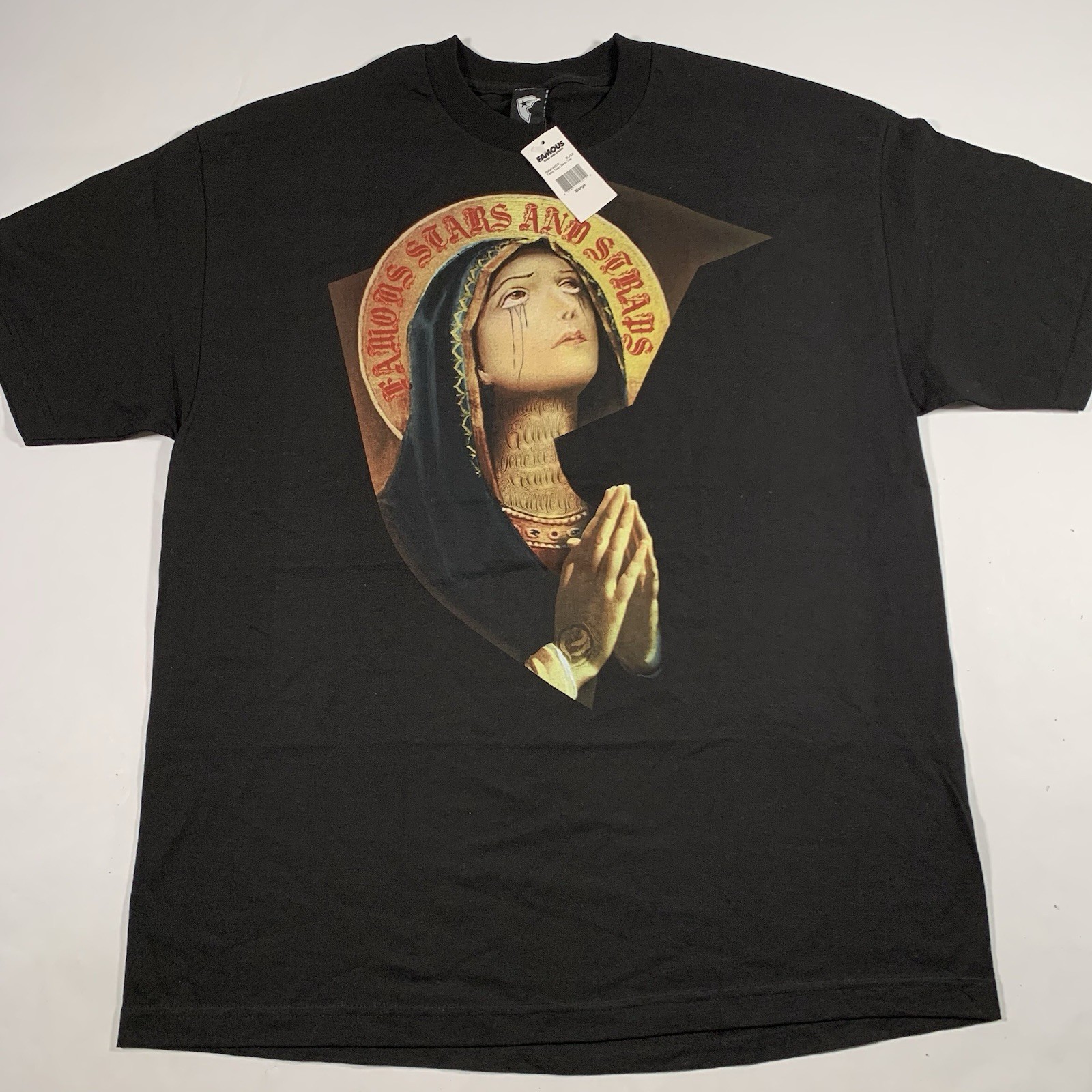 Famous Stars & Straps Tattoo Tears T-Shirt XL X-Large Virgin Mary Pray Barker gallery