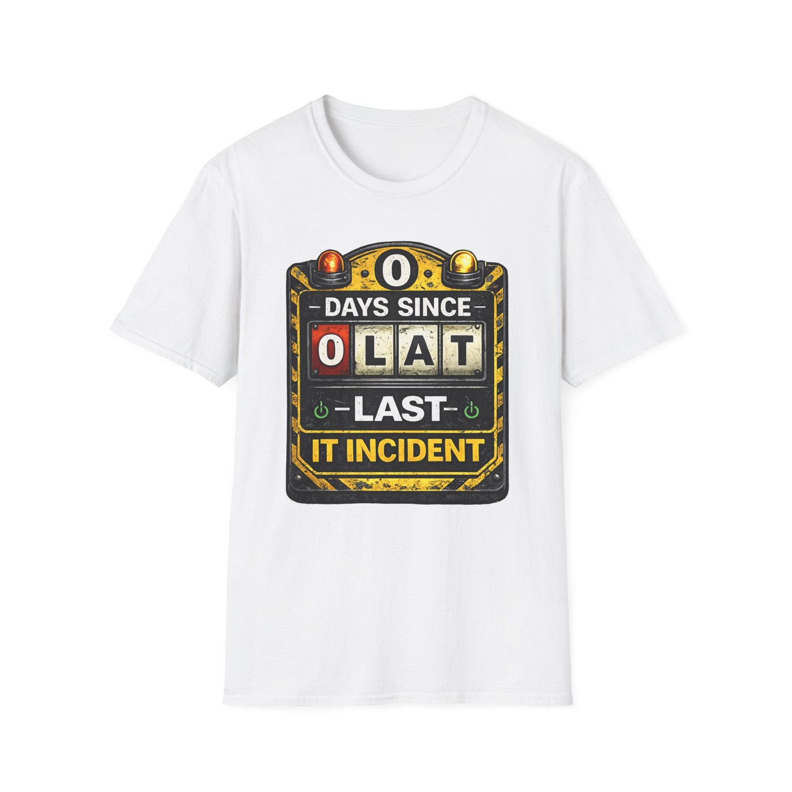 “0 Days Since Last IT Incident” Funny IT Tech Humor T-Shirt