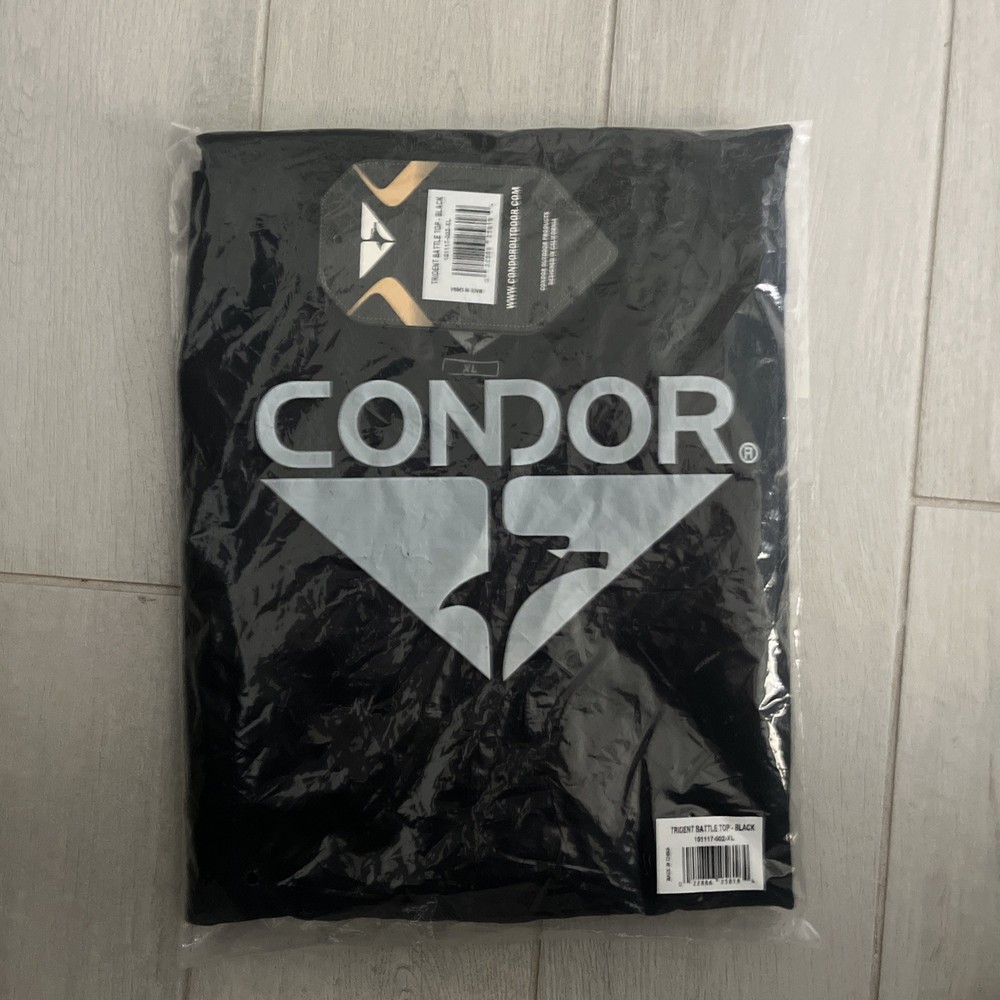 Condor Trident Battle Top Tactical Operator Tee Mens Casual T-shirt Summer Black