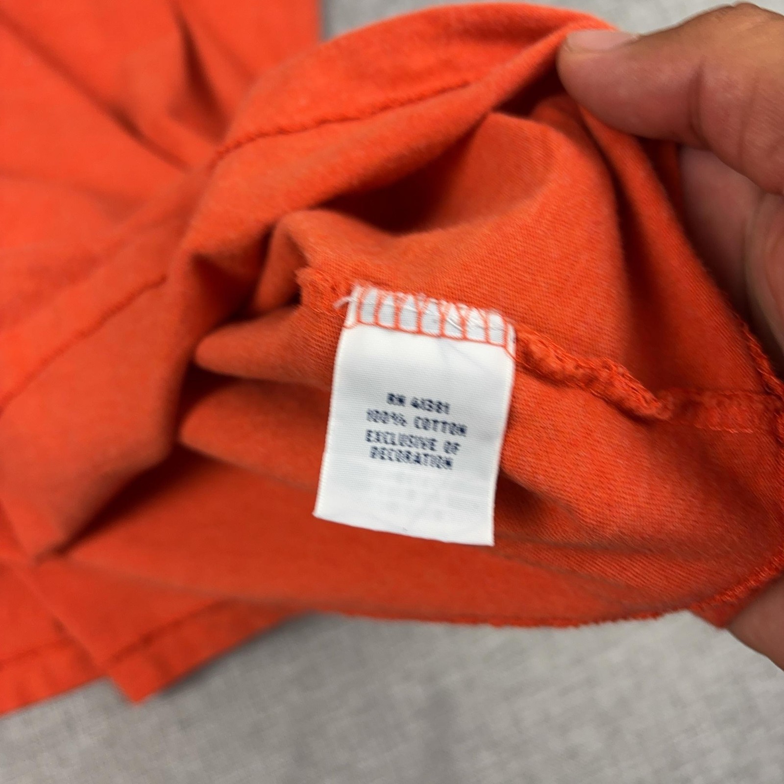 Polo Ralph Lauren Shirt Mens XL Orange Pocket Tagless Crewneck Cotton Jersey gallery