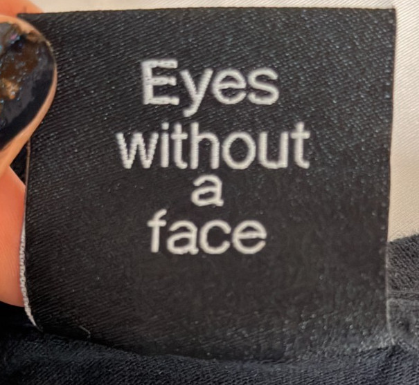 Hockey Eyes Without A Face T Shirt Mens Small Black Graphic Skate Tee NWOT gallery