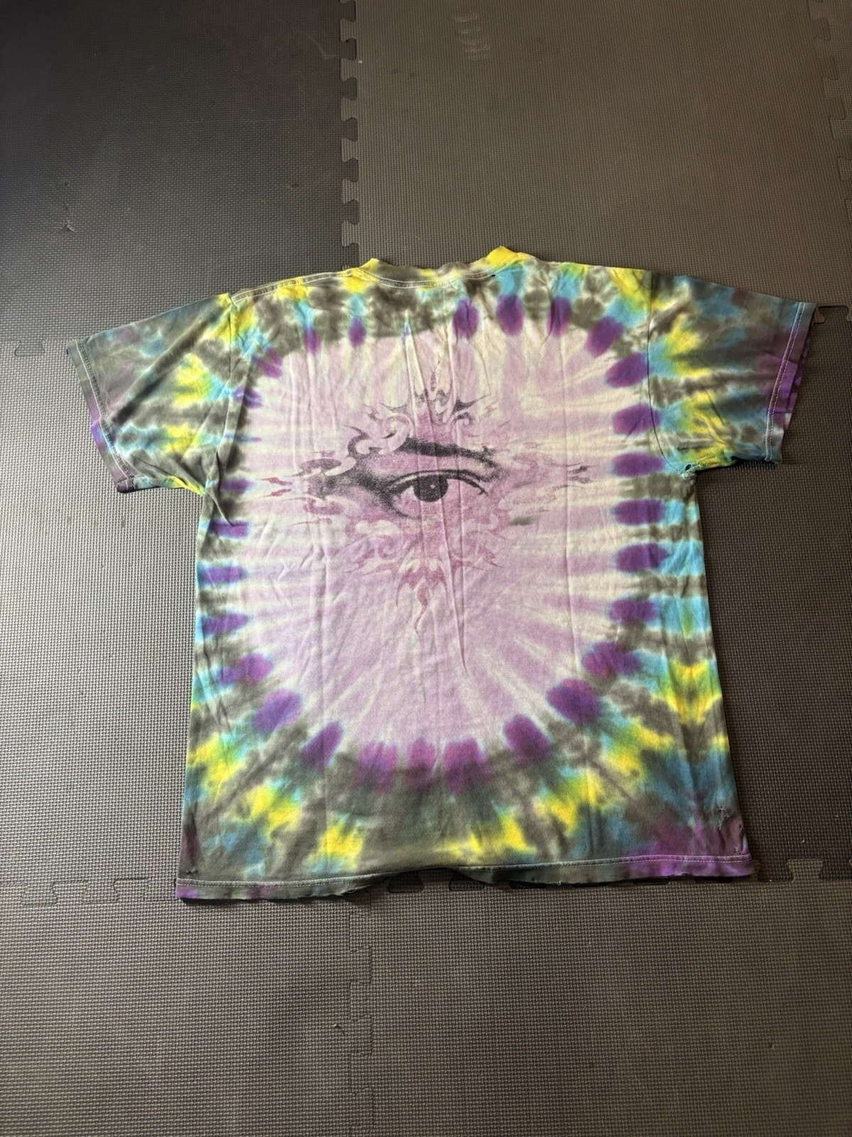 VINTAGE RARE Jimi Hendrix Tie-Dye Double-Sided Graphic Men's T-Shirt Size XL gallery