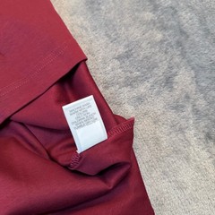 Murano Liquid Luxury Mock Neck Shirt Mens 3X Large Tall Burgundy Long Sleeve NWT