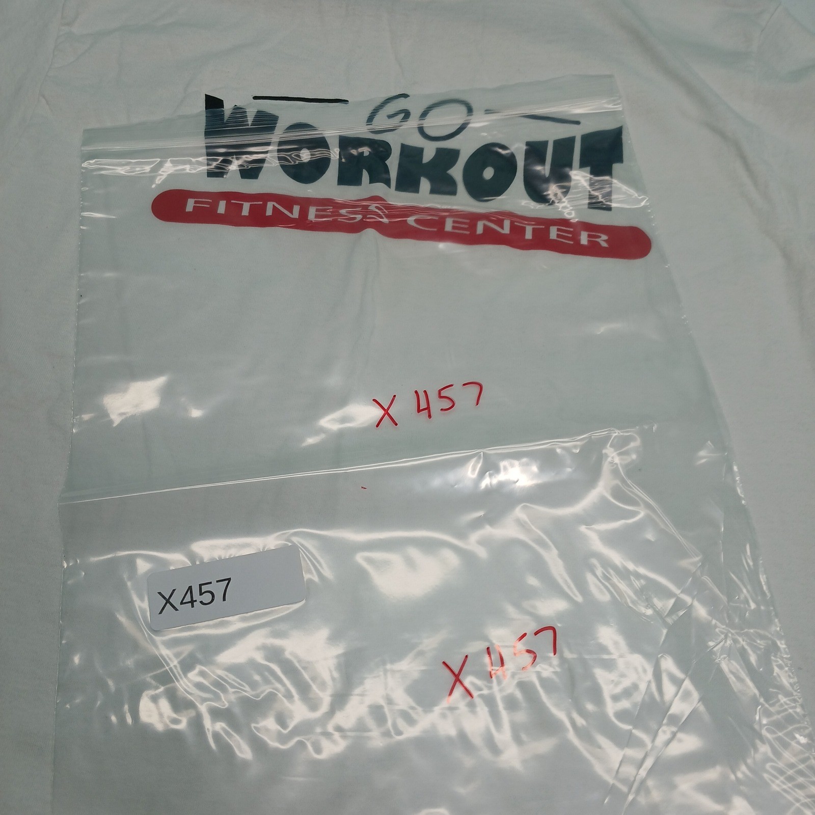 Gildan Graphic T-Shirt Medium White Go Workout Fitness Center Gym Athletic Tee gallery