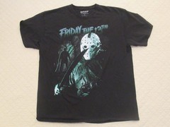 Friday The 13th Men’s Graphic Short Sleeve T-Shirt Black Size Large