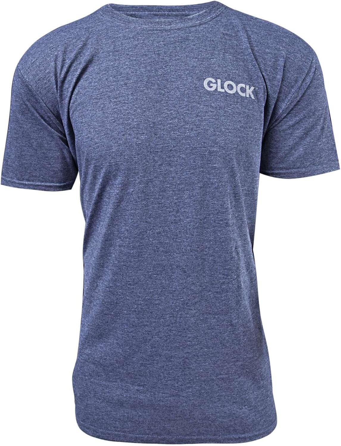 Glock Pistol Flag T-Shirt Heather Navy Cotton Short Sleeve AA7515 Fast Free Ship gallery