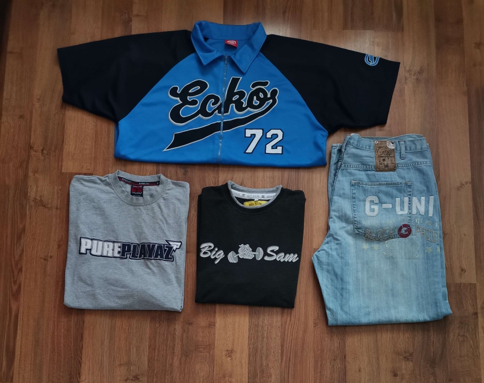 Bundle of 4 ’90s-00s Streetwear Hip Hop Rap Y2K Items XXL G-Unit Ecko Unltd JNCO
