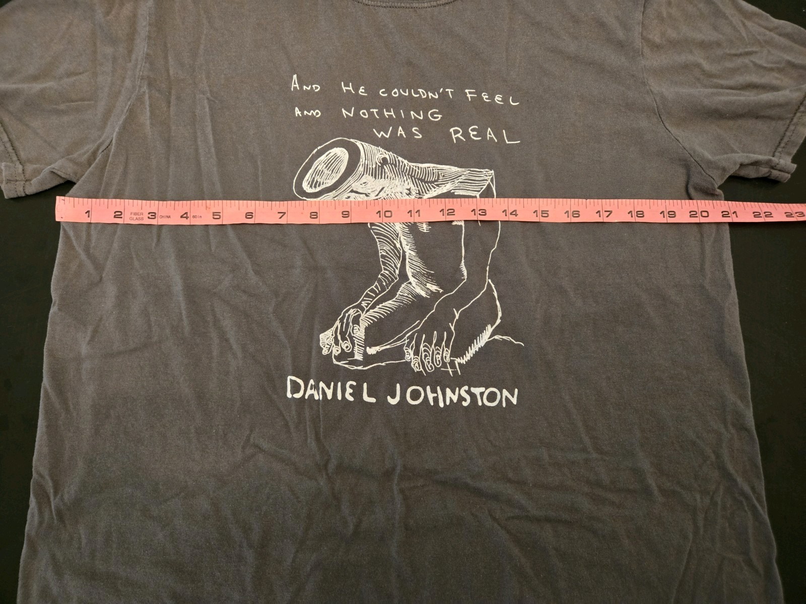 Daniel Johnston and he couldn't feel and nothing was real L RARE shirt indie gallery