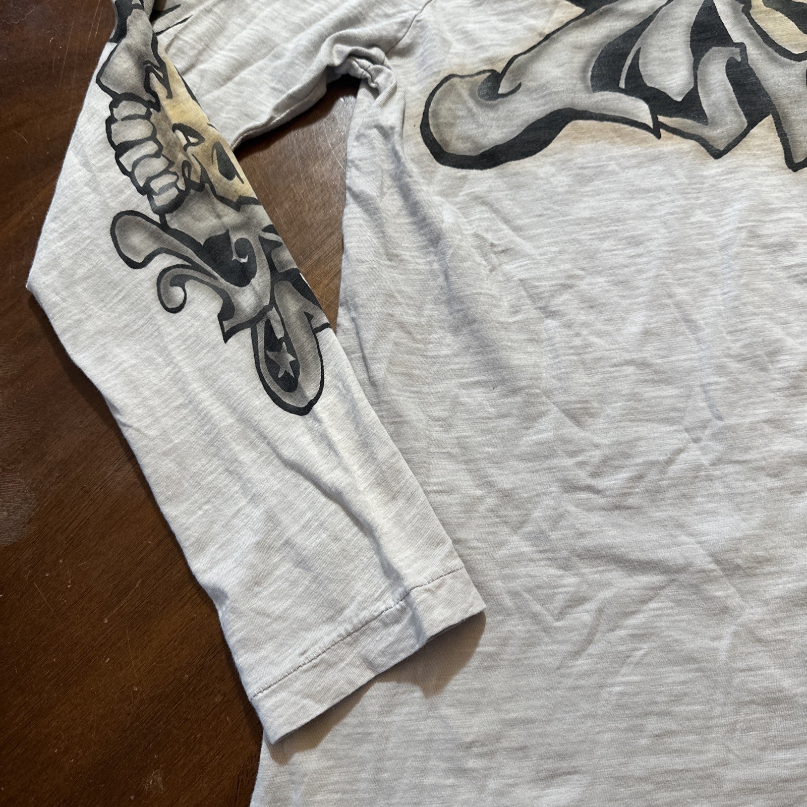 The Great China Wall Ink Men’s Longsleeve M Shirt Graffiti And Skulls gallery