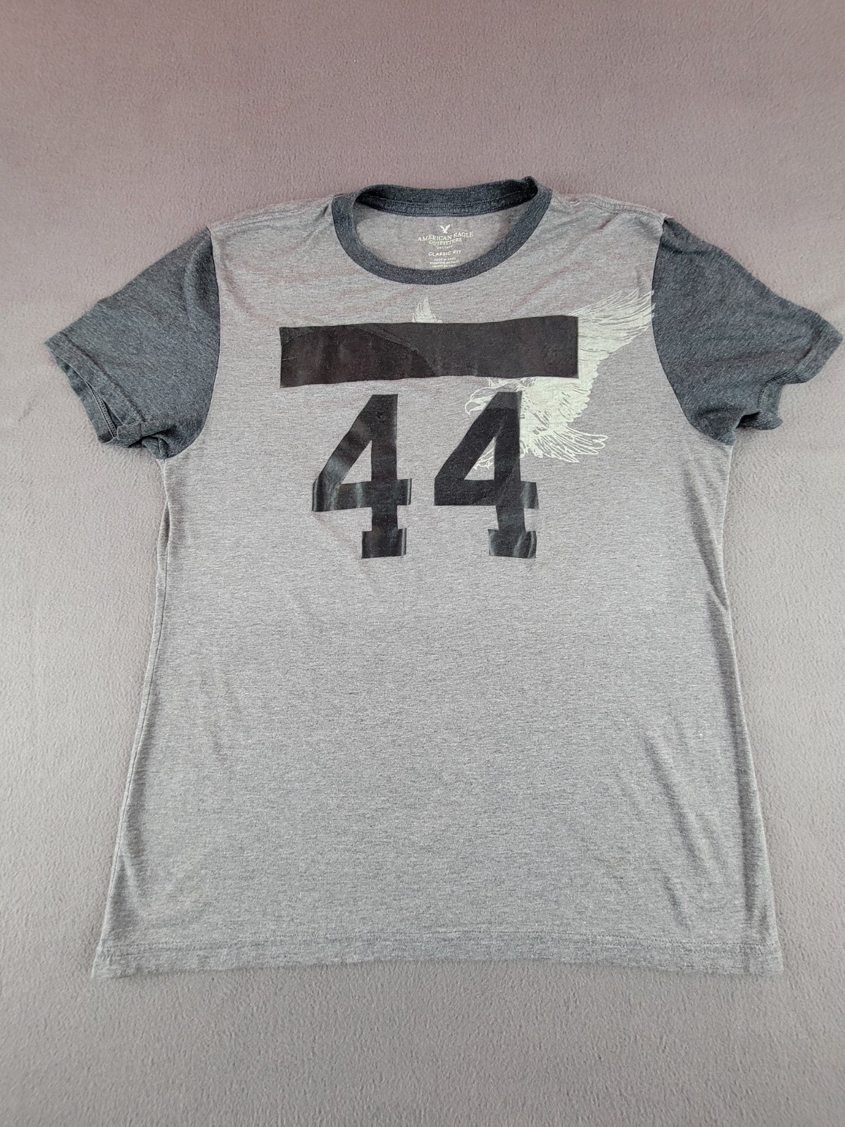 American Eagle Outfitters Men's Medium Gray Classic Fit T-shirt Short-sleeve gallery