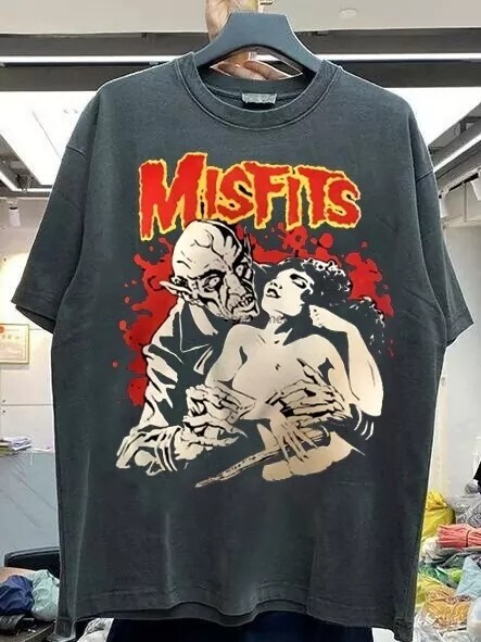 Misfits Nosferatu Graphic Short Sleeve Black Unisex Tshirt Reprint S-5XL gallery