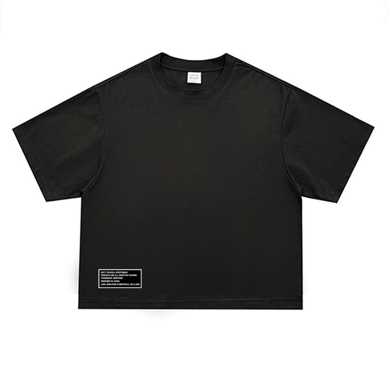 Men's Cotton Heavyweight Oversized Boxy Style Casual T-Shirt Summer Streetwear gallery