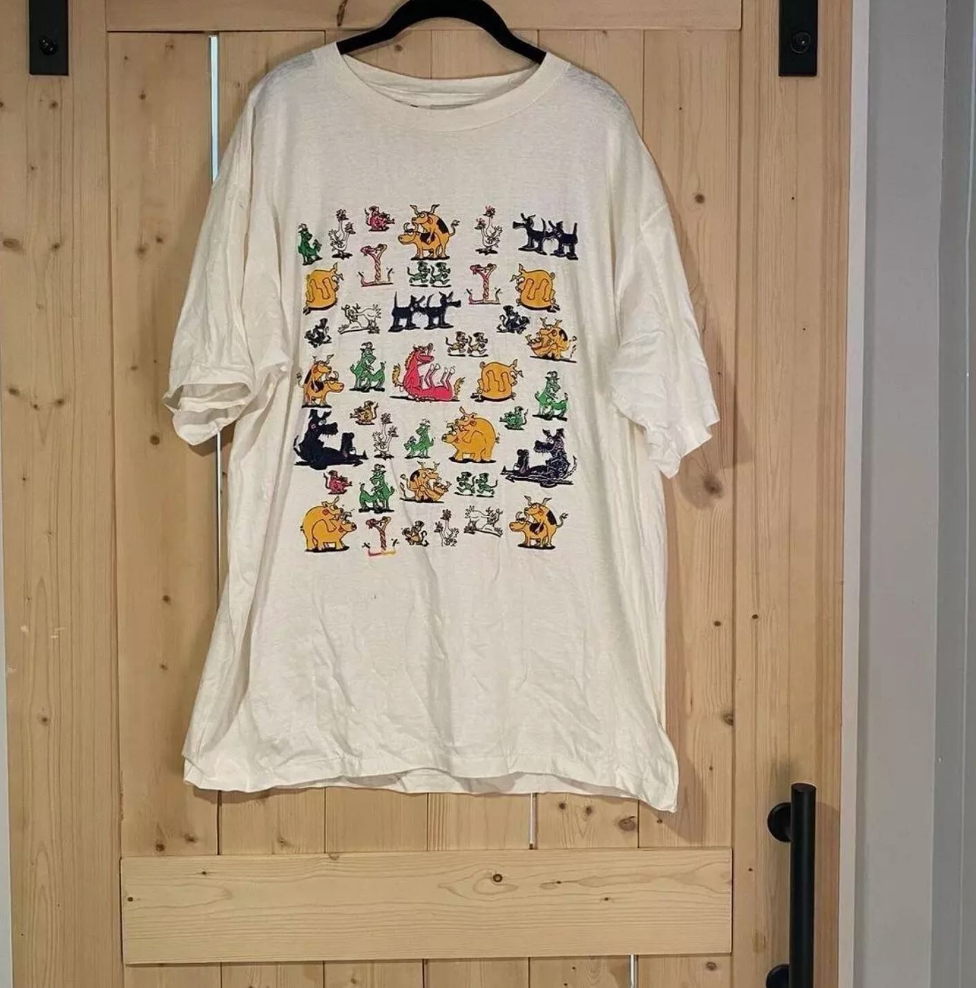 Vintage 90s Cartoon Animal Sex Positions Gag Tee T- Shirt Unisex, Full Size gallery