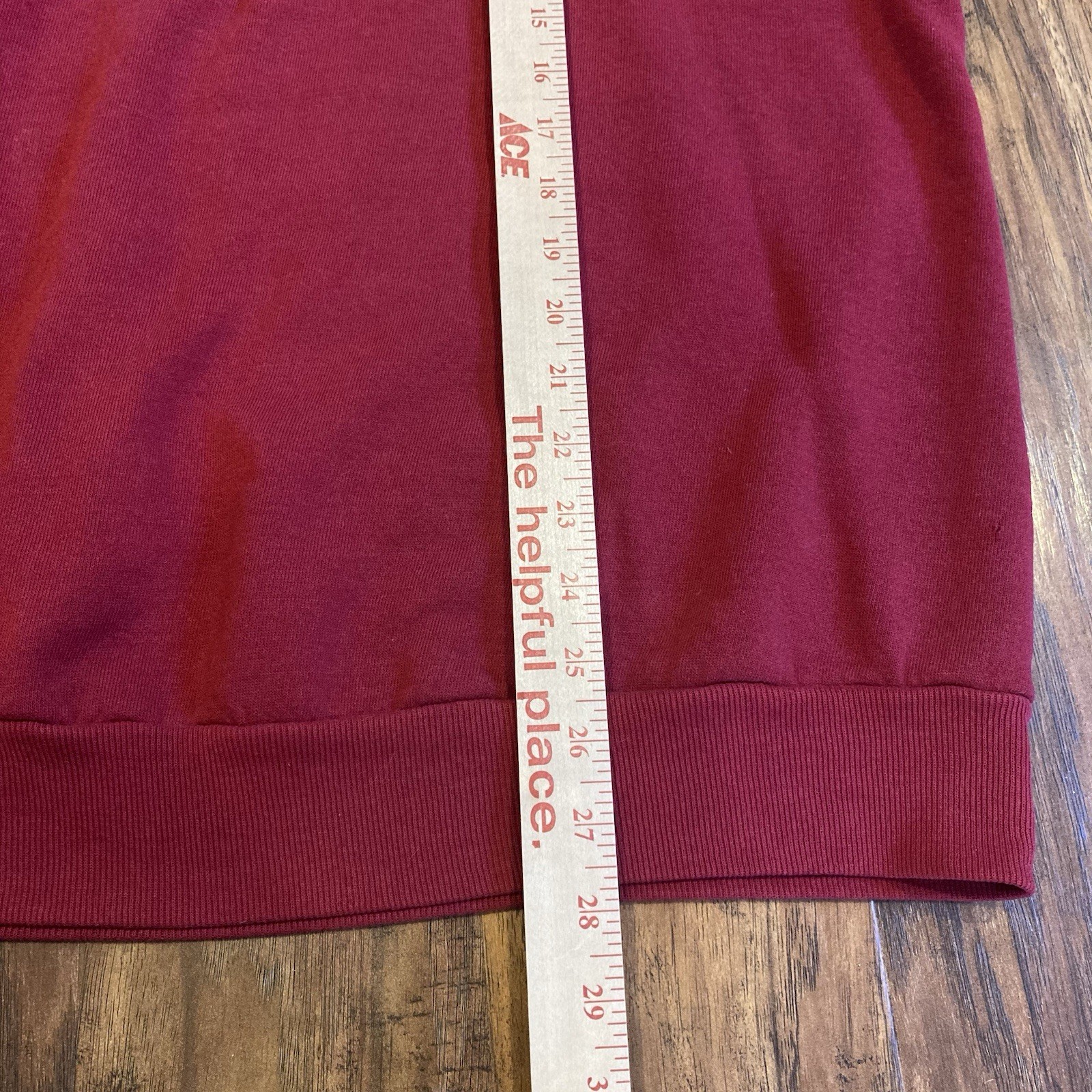 Jerzee Vintage 90’s Red Embroidered Bridge Day Oversized Graphic Crew Neck, 2 XL gallery